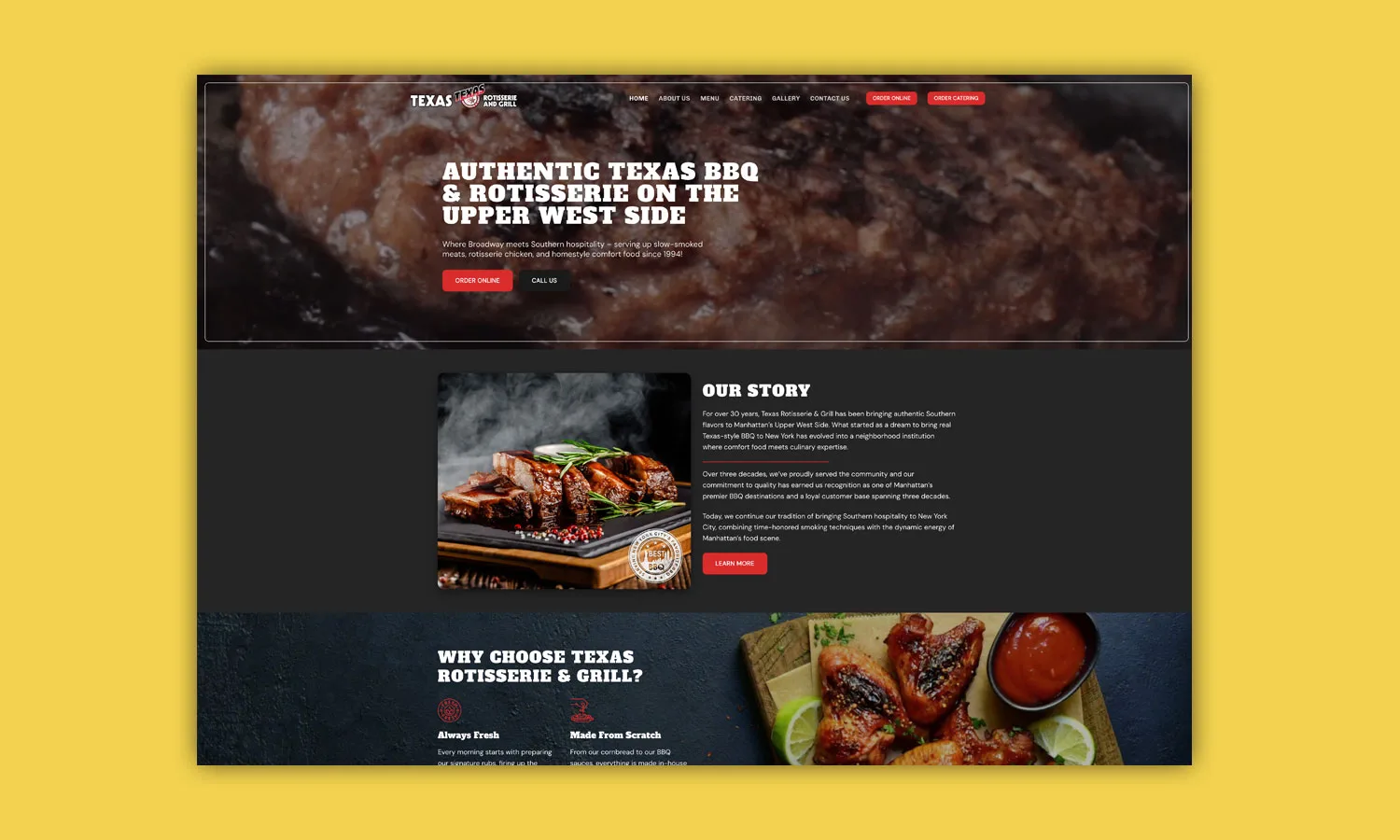 Texas Rotisserie website